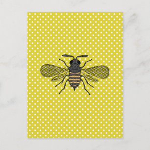 Carte Postale ABEILLES et Rayon de Miel - Sauver Les Abeilles