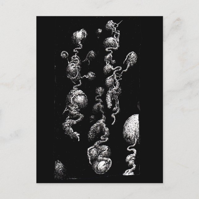 Carte Postale Aberrations organiques flottantes (Devant)