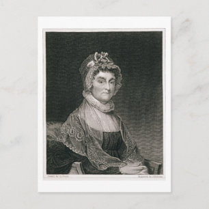 Carte Postale Abigail Adams, gravé par G.F. Storm (fl.c.1834)