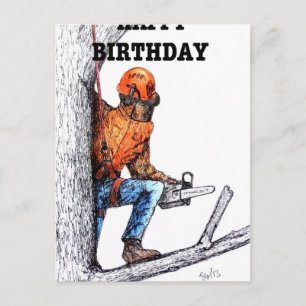Carte Postale Aboriste Arbre chirurgien Anniversaire cadeau prés