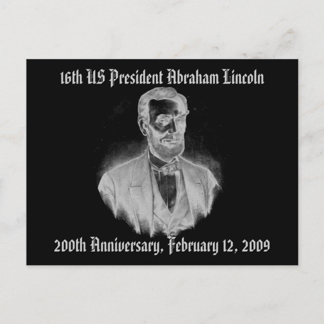 Carte Postale Abraham Lincoln 200e anniversaire (Devant)