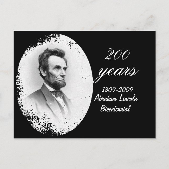 Carte Postale Abraham Lincoln Bicentennial (Devant)