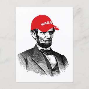 Carte postale Abraham Lincoln MAGA