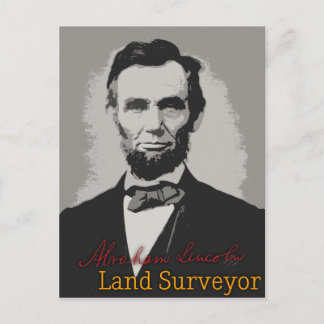 Carte Postale Abraham Lincoln Surveyor