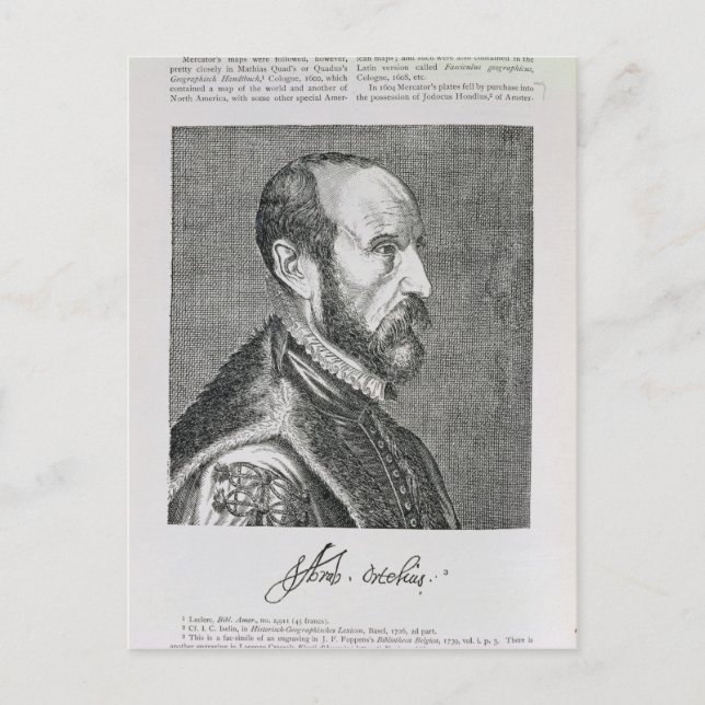 Carte Postale Abraham Ortelius (Devant)