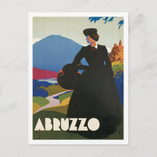 Carte Postale Abruzzes Italie Vintage
