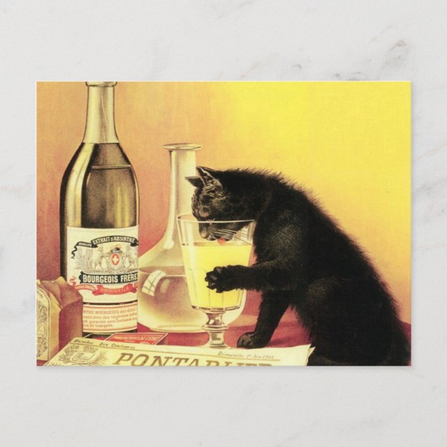 Carte Postale Absinthe Bourgeois (Devant)