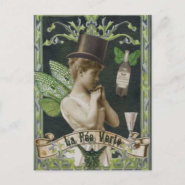 Carte postale Absinthe Fairy (Devant)