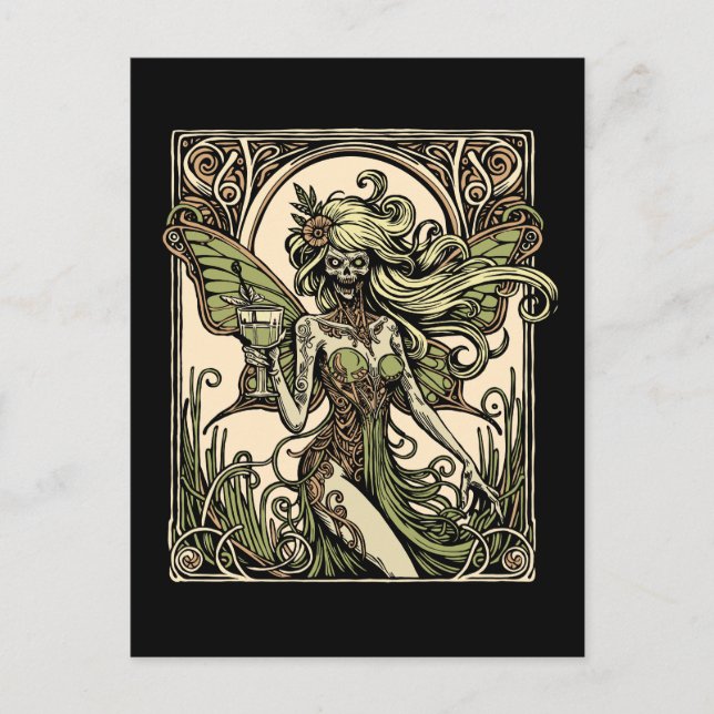 Carte Postale Absinthe Fairy (Devant)