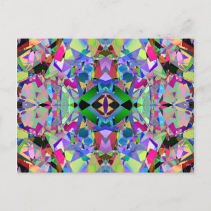 Carte Postale Abstract Kaleidoscope Pattern