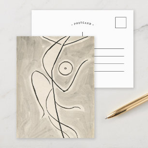 Carte Postale Abstraction de la danse   Abraham Walkowitz
