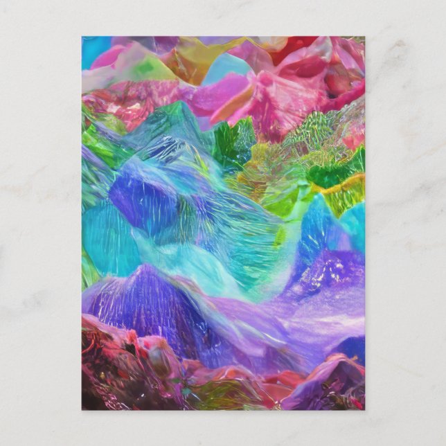 Carte Postale Abstrait de Crystal Mountain (Devant)