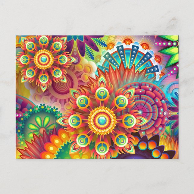 Carte Postale Abstrait dynamique (Devant)