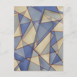 Carte Postale Abstrait En Blues