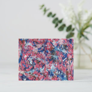 Carte Postale Abstrait Pink Splatter