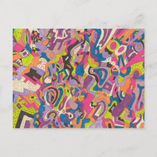 Carte Postale abstrait "Samba"