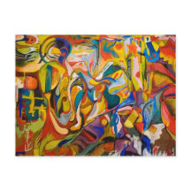Carte postale abstraite