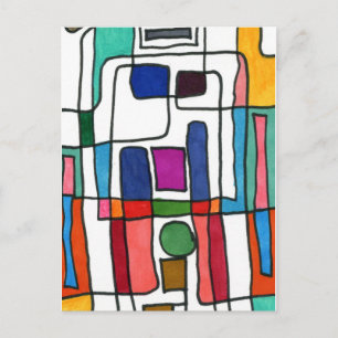 Carte postale Abstraite "City Map"