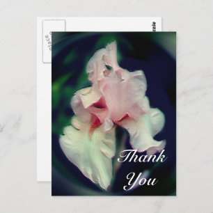 Carte postale Abstraite de Merci rose Iris