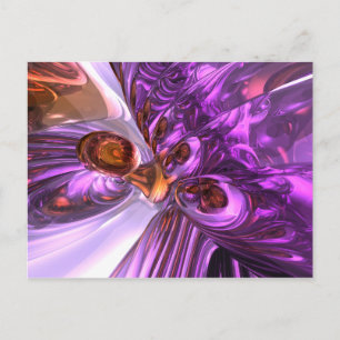 Carte postale Abstraite Papillon violet