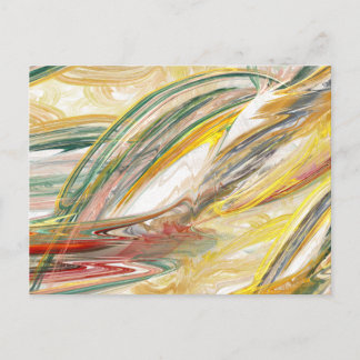 Carte postale Abstraite pour frottis de peinture