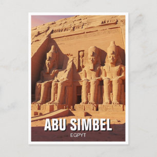 Carte Postale Abu Simbel Egypt Travel