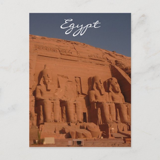 Carte Postale abu simbel rois (Devant)