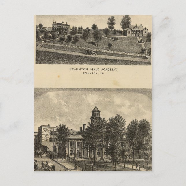 Carte Postale Académie masculine de Staunton (Devant)