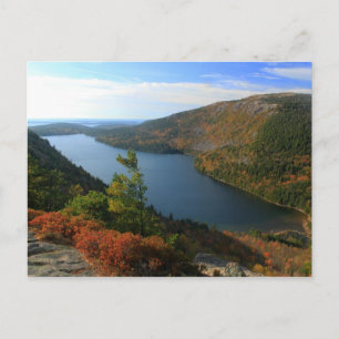 Carte Postale Acadia Jordan Pond de la bulle nord à l'automne