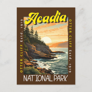 Carte Postale Acadia National Park Otter Cliff en détresse