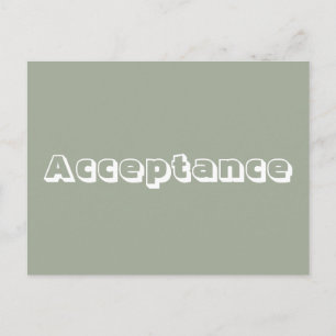 Carte Postale Acceptation