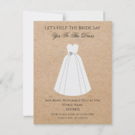 Carte Postale Acceptez la robe Kraft adresse de retour invitatio