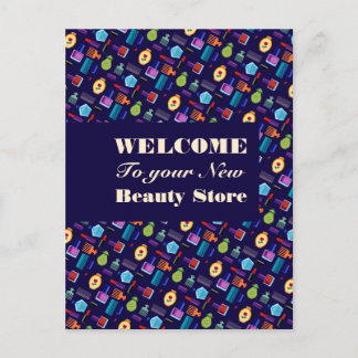 Carte Postale Accessoires de beauté Beautician & Coiffeur Girly