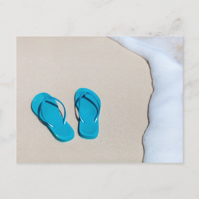 Carte Postale Accessoires de plage (Devant)