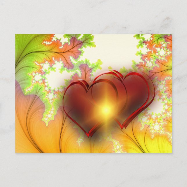 Carte Postale Accessoires Motifs design coeur moderne chic, amou (Devant)