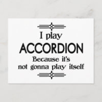 Accordéon Play Itself Funny Deco Music