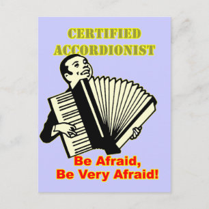 Carte Postale Accordéoniste certifié