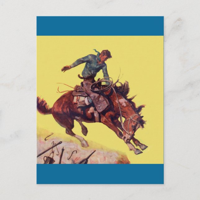 Carte Postale Accrocher sur Cowboy (Devant)
