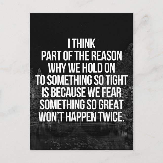 Carte Postale Accrochez-Vous À Un Devis (Devant)