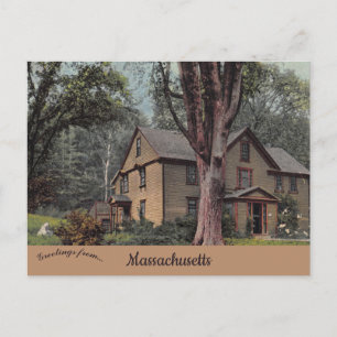 Carte Postale Accueil de Louisa May Alcott Concord Massachusetts