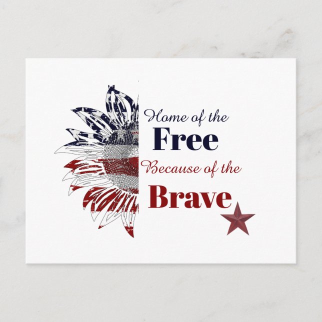 Carte Postale Accueil des libres à cause des courageux, (Devant)