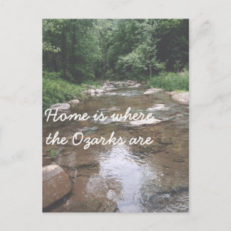 Carte Postale Accueil est là où se trouvent les Ozarks : Harp Cr