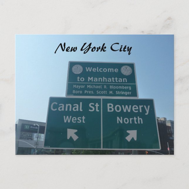 Carte Postale accueil manhattan (Devant)