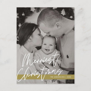Carte Postale Accueil moderne, Joyeux Noël Photo de famille