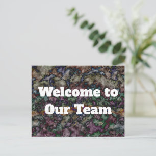 Carte Postale Accueil professionnel avec un nouvel employé avec