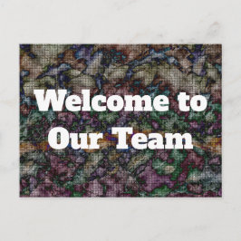 Carte Postale Accueil professionnel avec un nouvel employé avec 