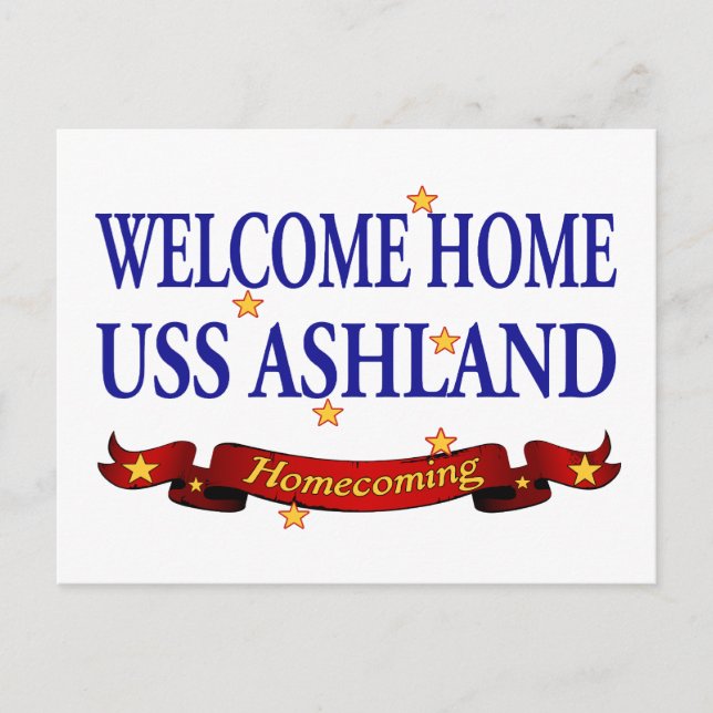 Carte Postale Accueil USS Ashland (Devant)