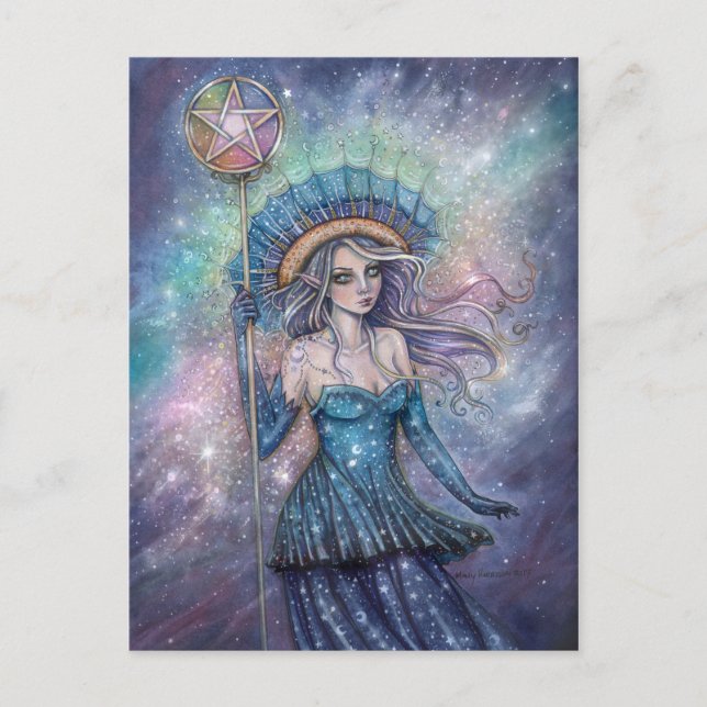 Carte Postale Ace of Pentacles Tarot Art par Molly Harrison (Devant)