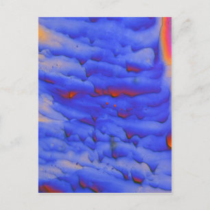 Carte Postale Acétate de zinc au microscope