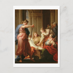 Carte Postale Achille à la Cour du roi Lycomedes avec son D